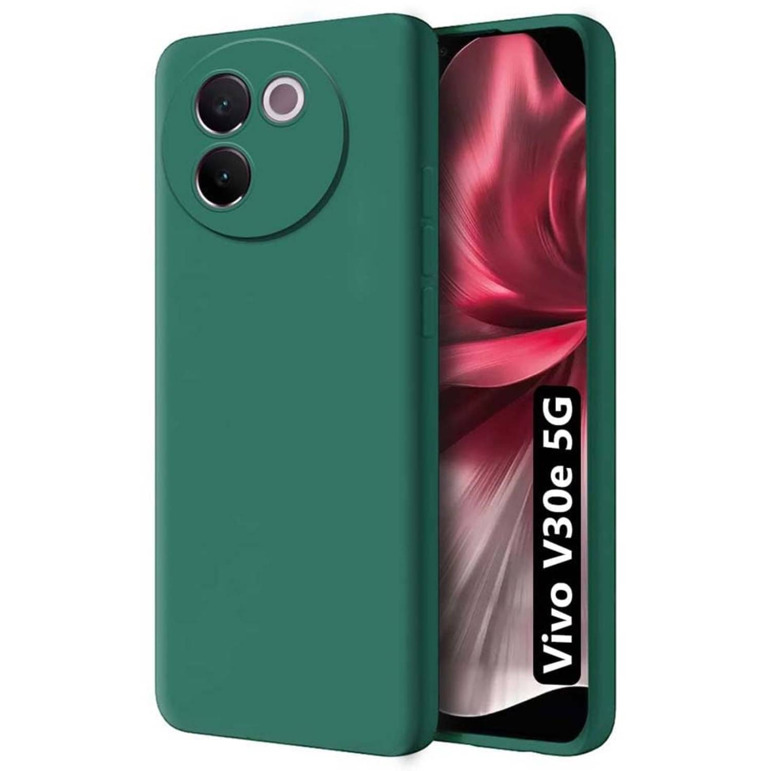     			Case Vault Covers Silicon Soft cases Compatible For Silicon Vivo V30e 5G ( Pack of 1 )