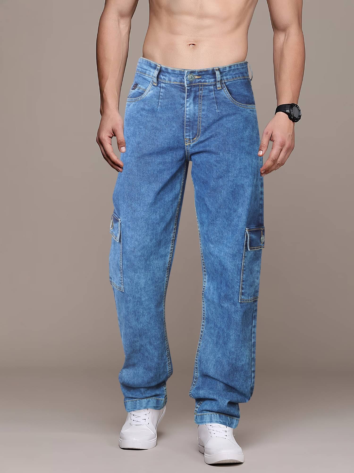 JB JUST BLACK Relaxed Washed Men's Jeans - Blue ( Pack of 1 ) JB JUST BLACK Relaxed Washed Men's Jeans - Blue ( Pack of 1 )