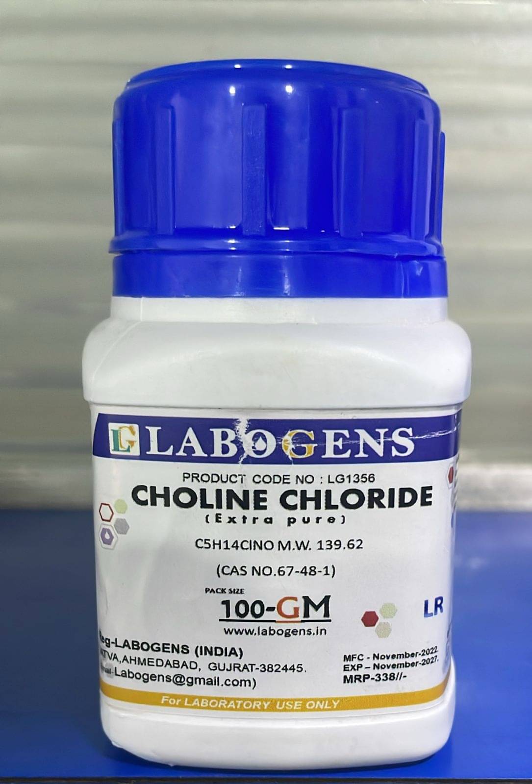     			LABOGENS  CHOLINE CHLORIDE Extra Pure  100GM