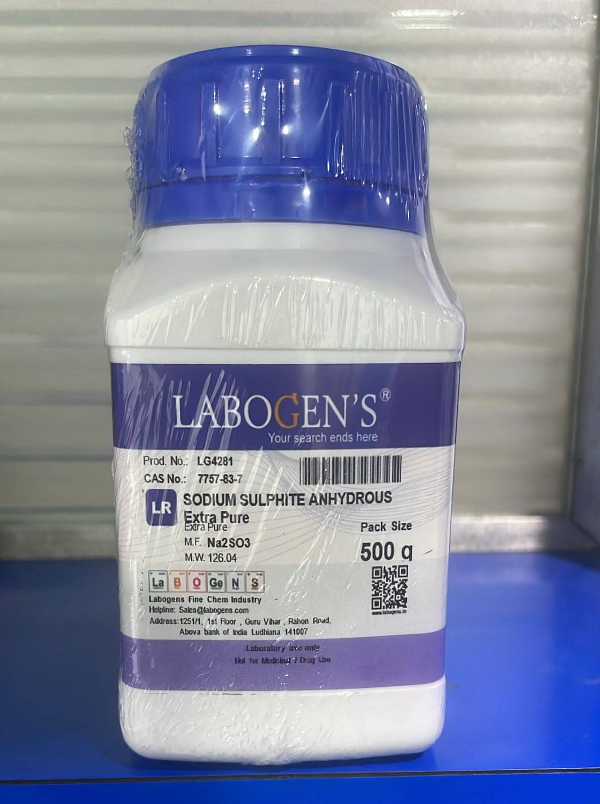     			LABOGENS  SODIUM SULPHITE (ANHYDROUS )500GM