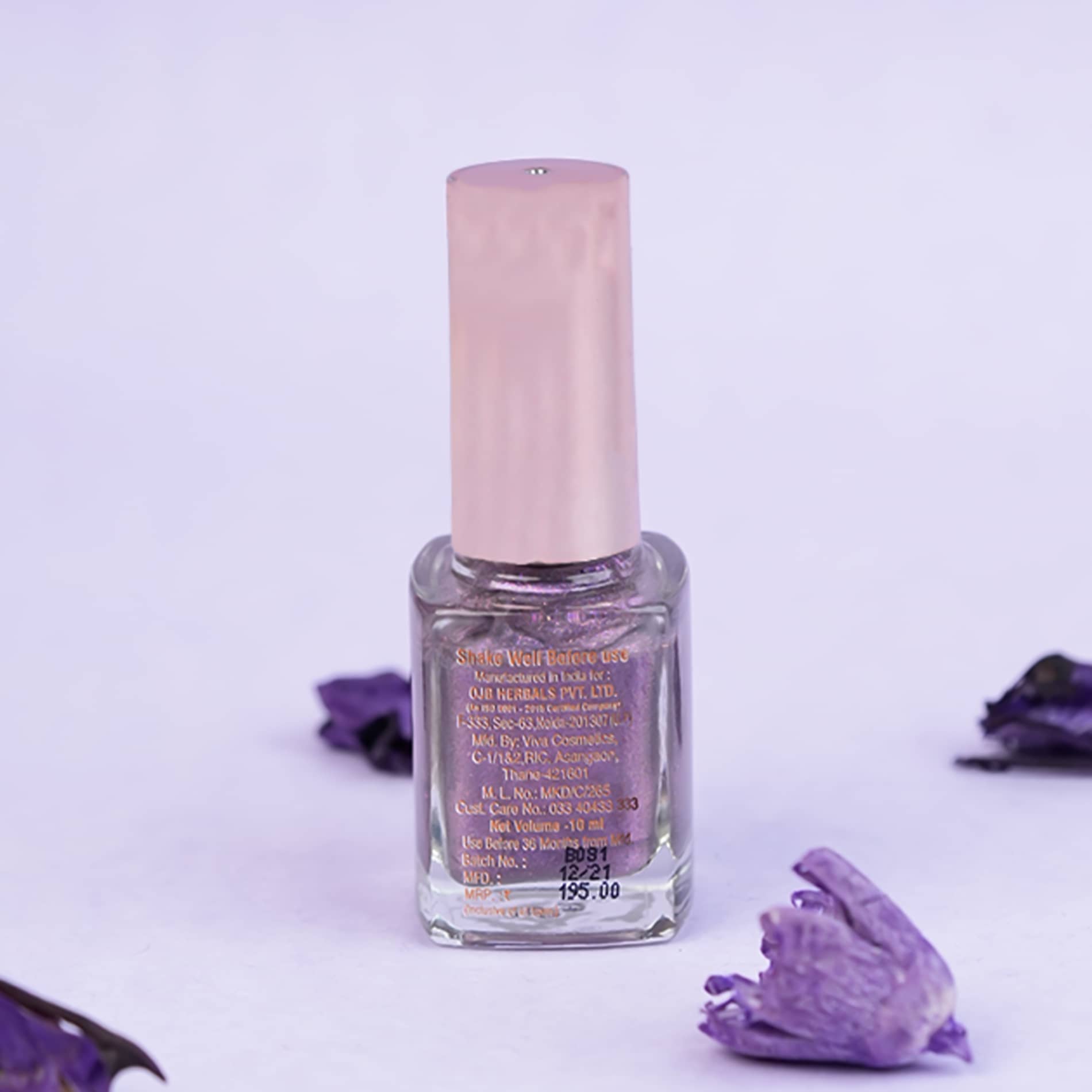Oshea Herbals Nail Enamel 13 Titanic Purple 10Milliliters
