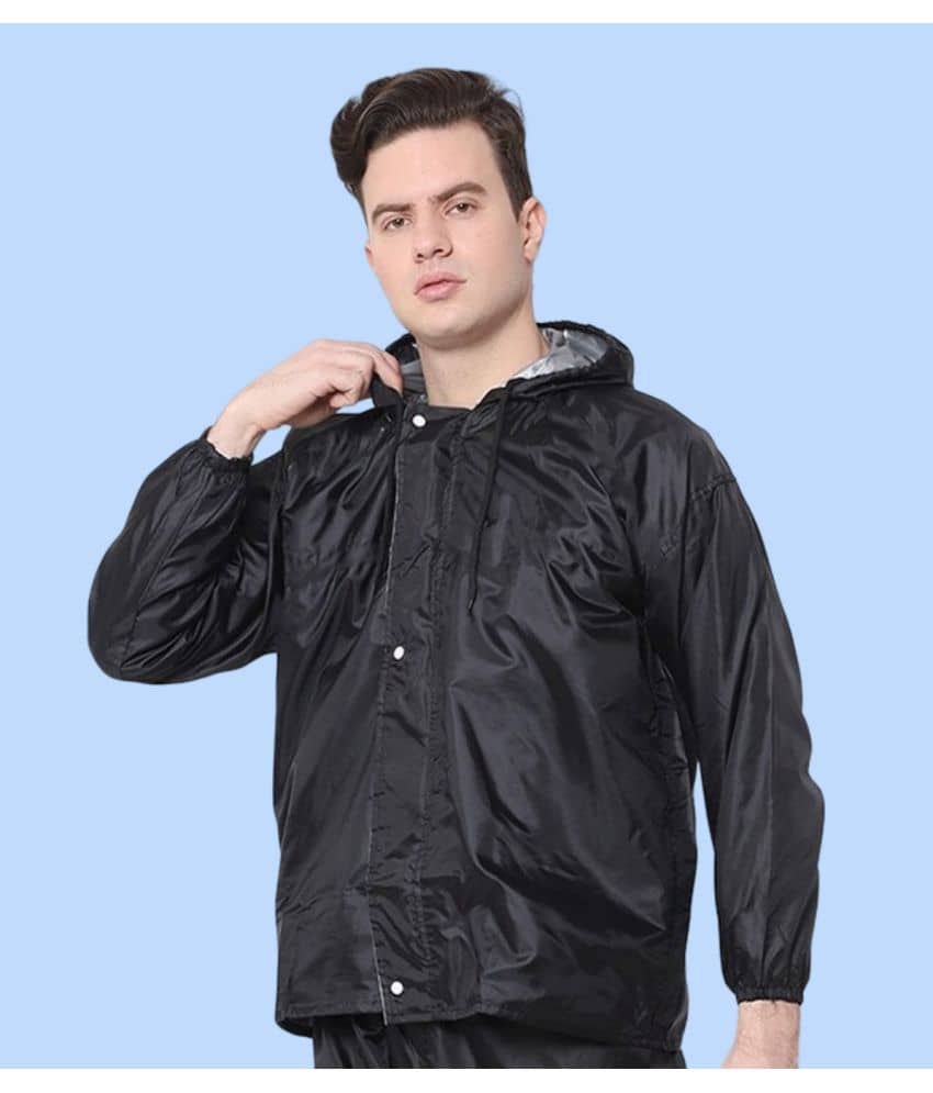 PP Kurtis Black Polyester Men's Raincoat ( Pack of 1 )