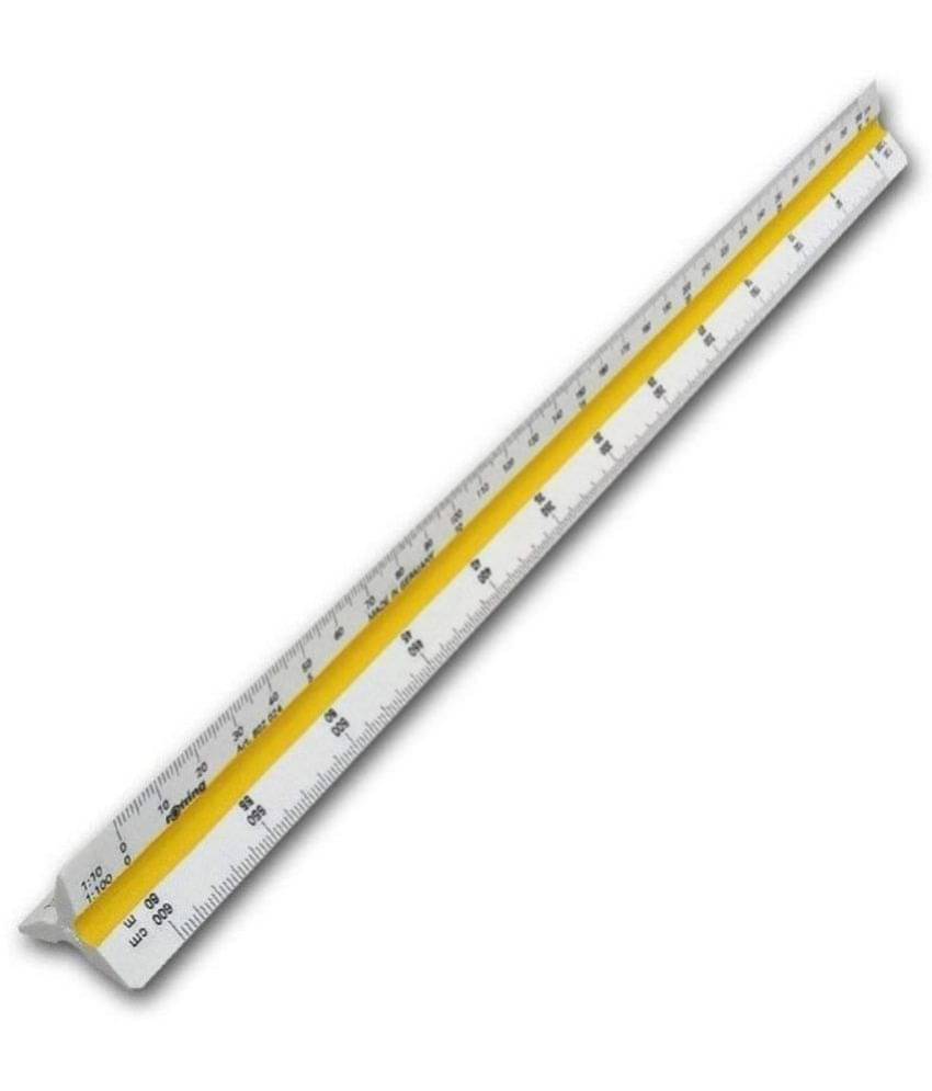 PRANSUNITA Plastic Triangular Architect Scale, Engineers 12Inch Ruler, Scale ( Pack of 1 ) PRANSUNITA Plastic Triangular Architect Scale, Engineers 12Inch Ruler, Scale ( Pack of 1 )