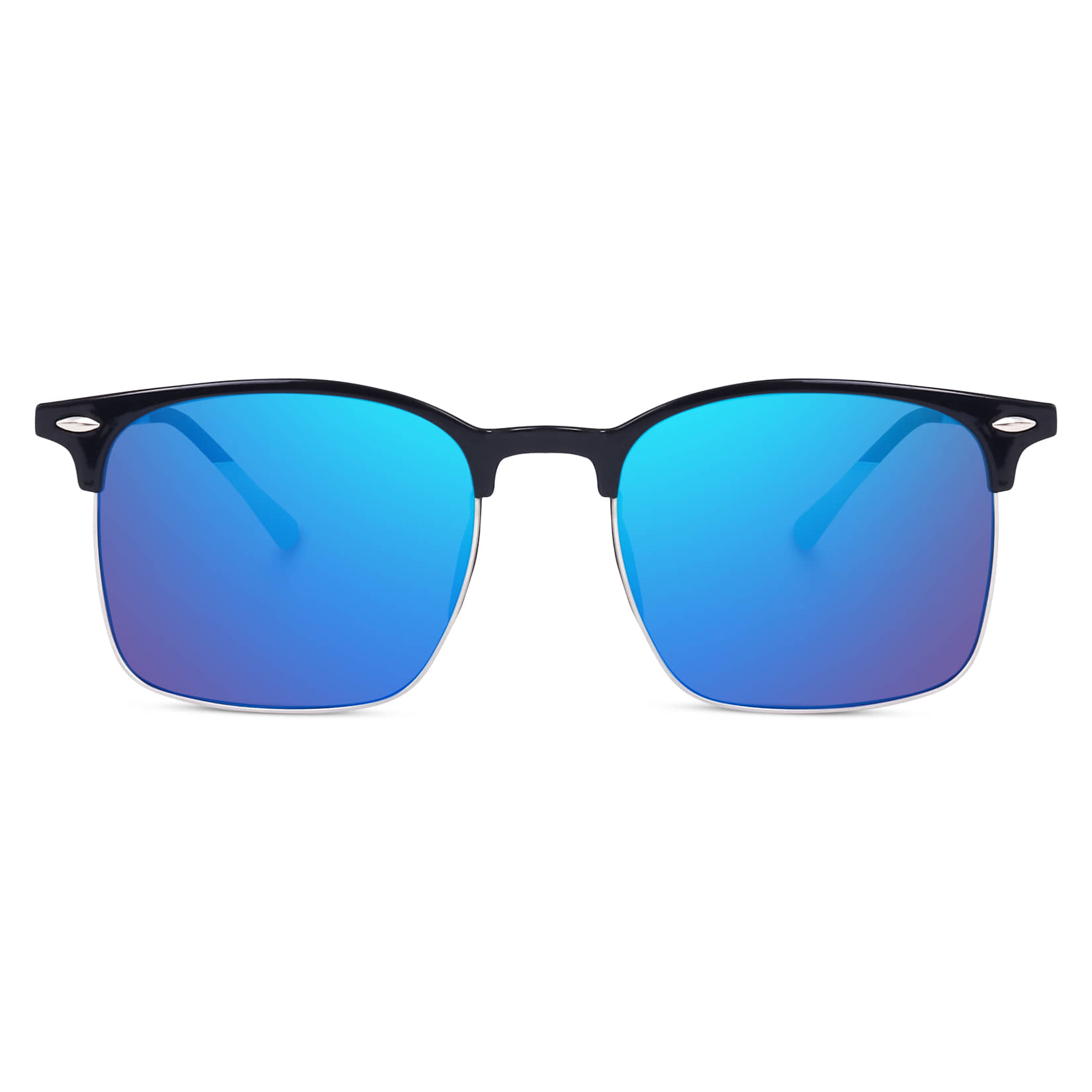 Peter Jones Black Square Sunglasses ( Pack of 1 )