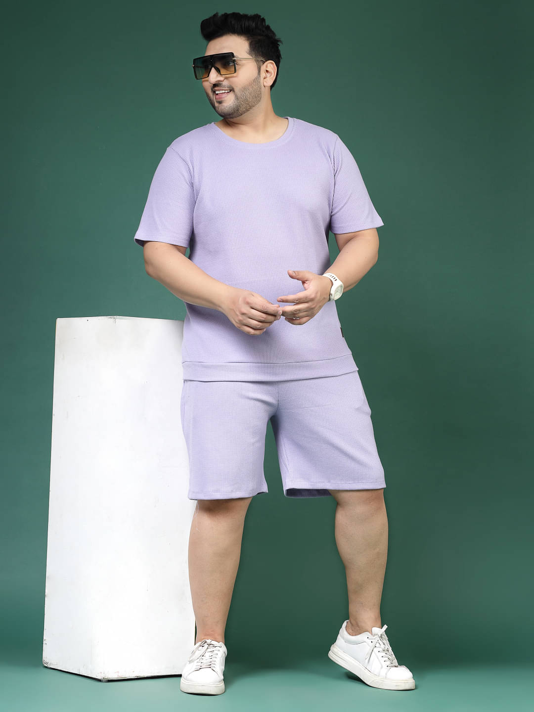     			Rigo Men's T-shirt With Trackpants Co-Ords Set ( Pack of 1 , Lavender )