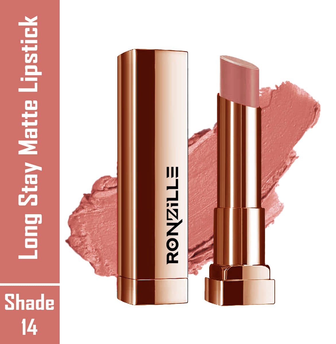 Ronzille Bubblegum Pink Matte Lipstick 4.5
