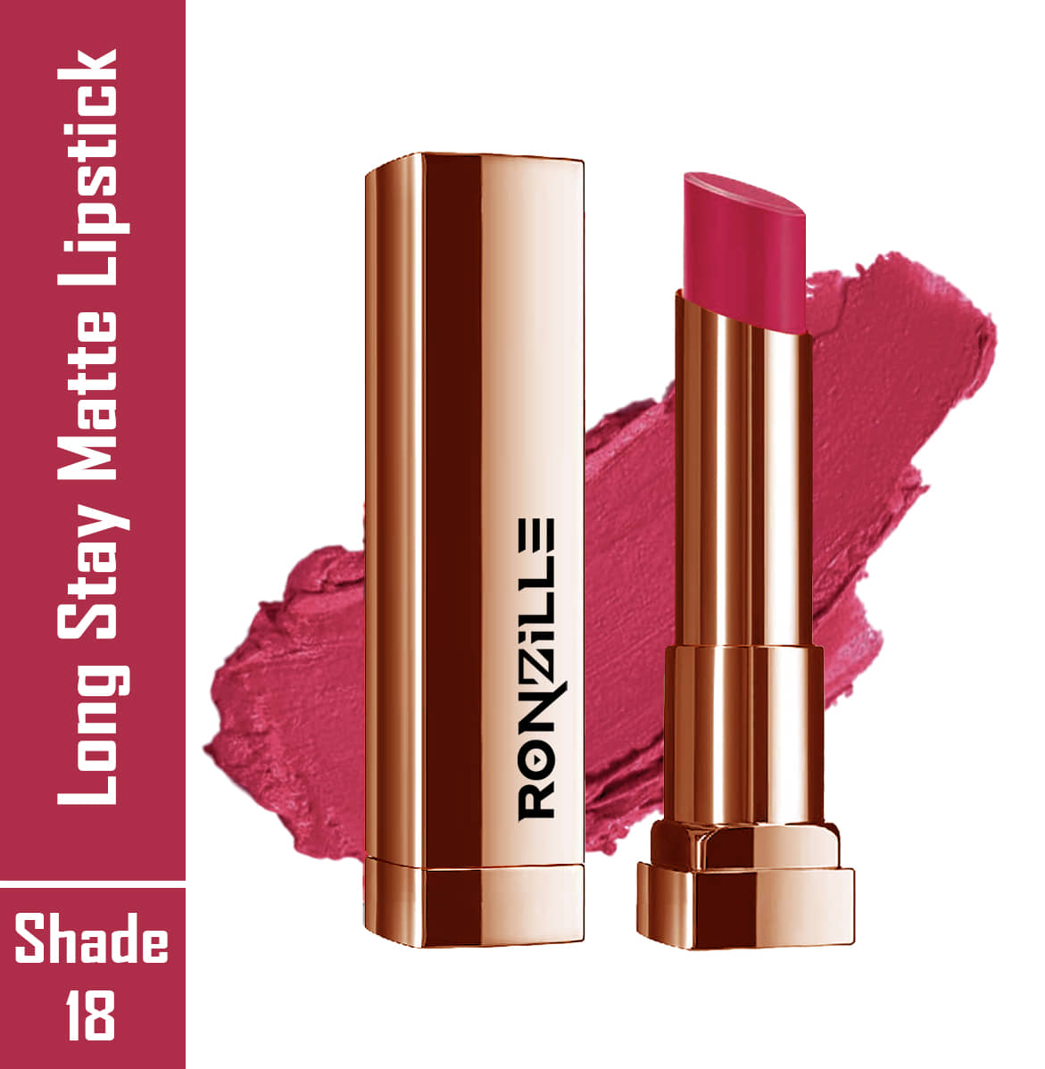 Ronzille Bubblegum Pink Matte Lipstick 4.5