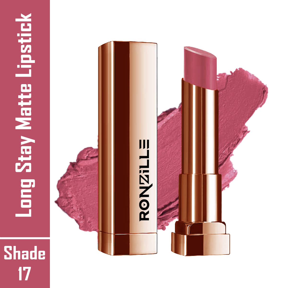 Ronzille Bubblegum Pink Matte Lipstick 4.5