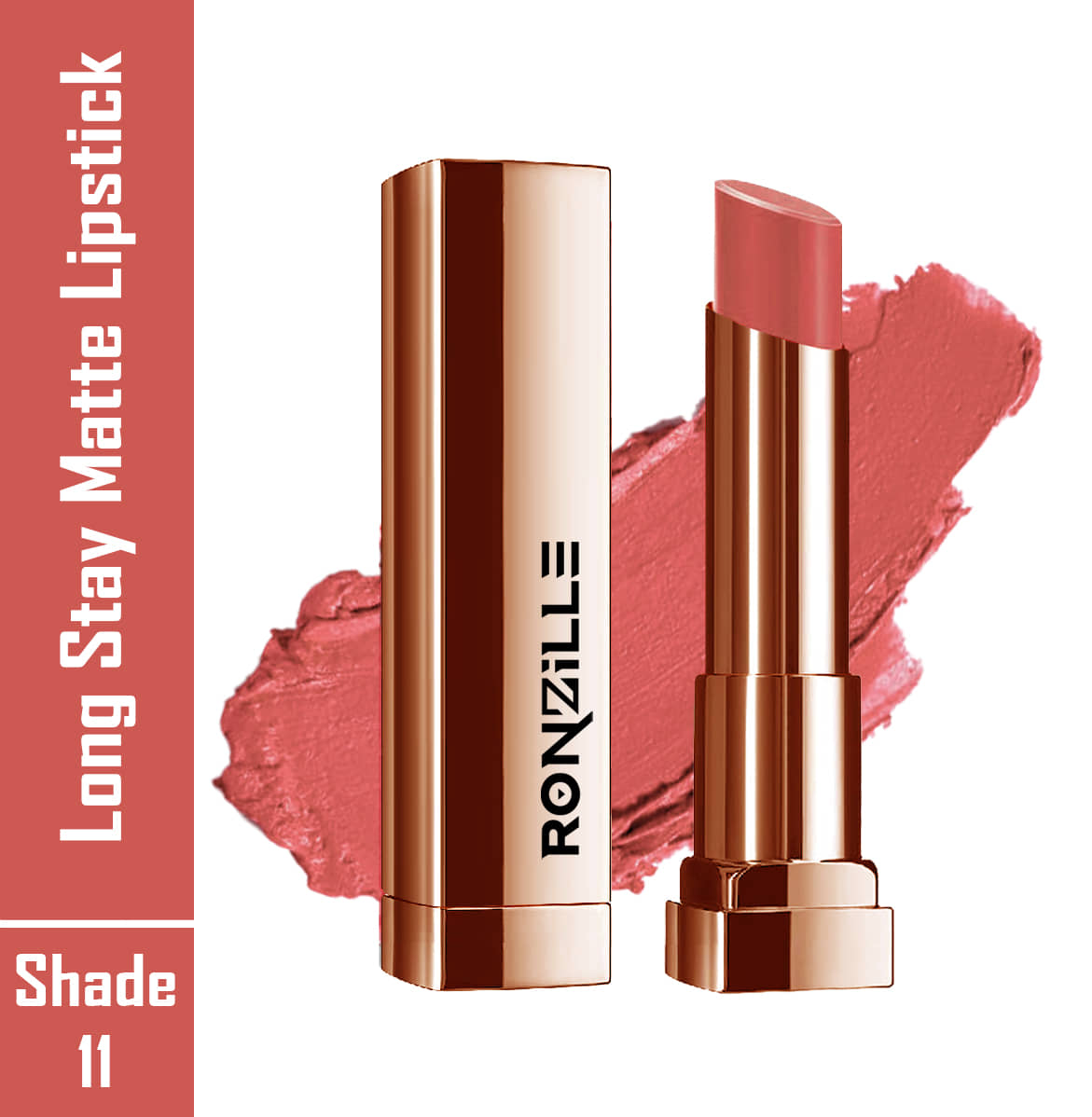 Ronzille Bubblegum Pink Matte Lipstick 4.5