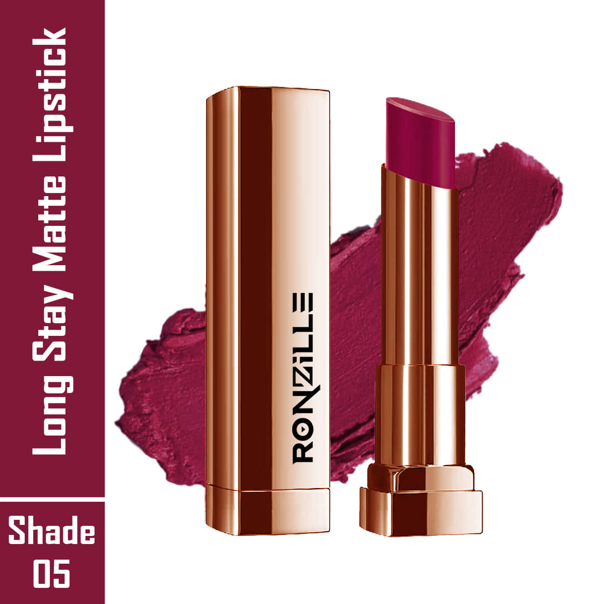 Ronzille Bubblegum Pink Matte Lipstick 4.5