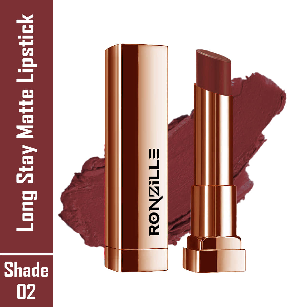 Ronzille Bubblegum Pink Matte Lipstick 4.5