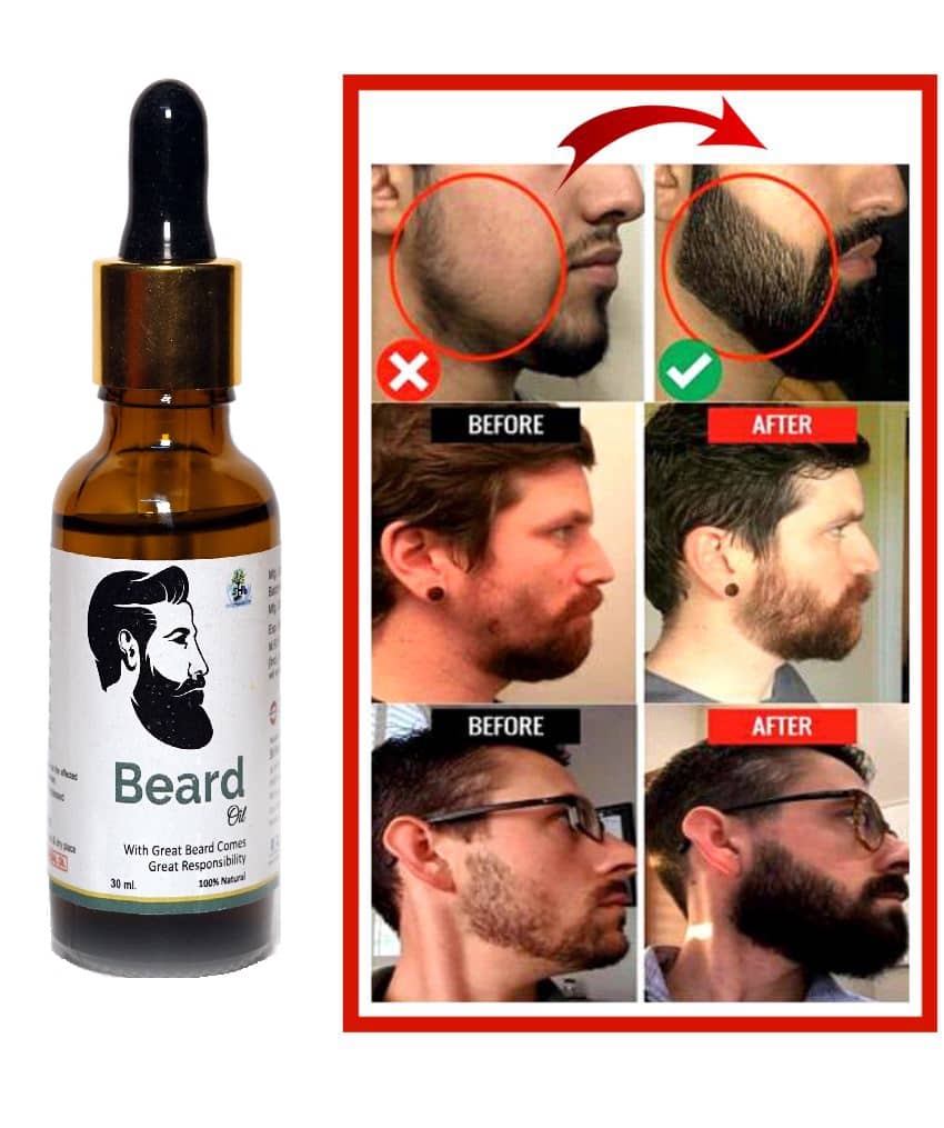 Sri Herbasia biotech Growth And Softness Beard Oil 30 ml - Beard Care and Tools | Buy online on ZillyBuy