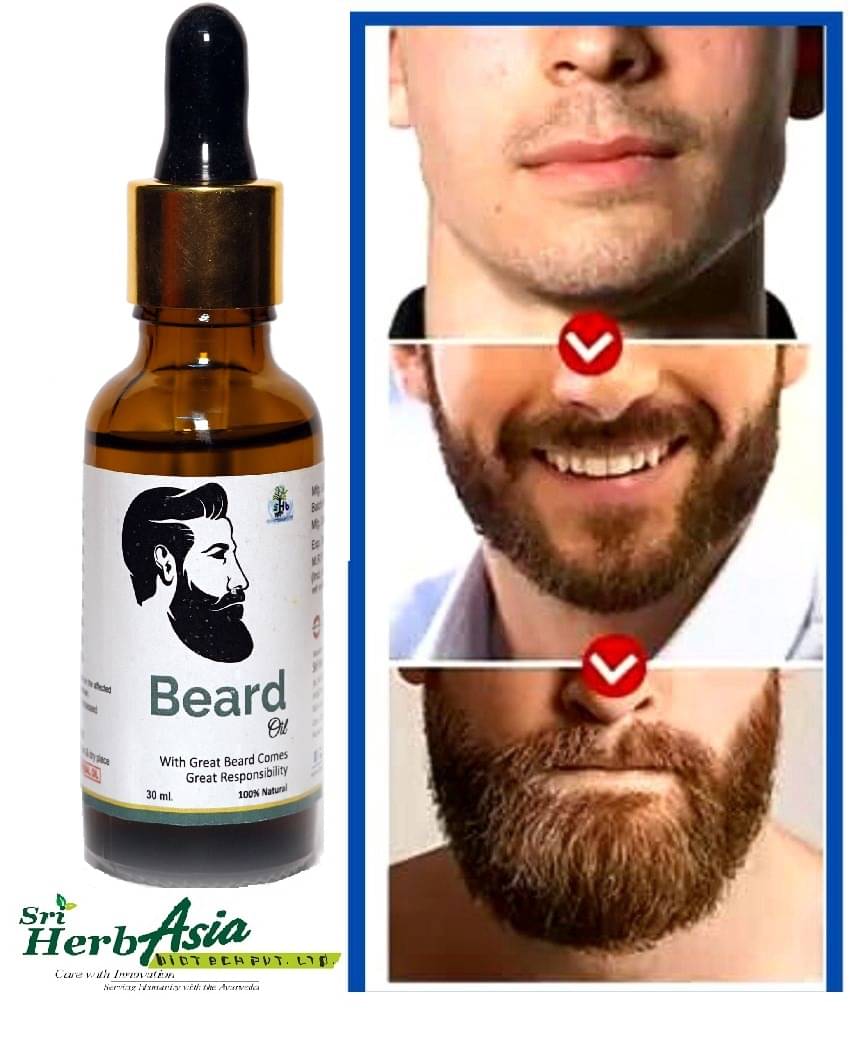 Sri Herbasia biotech Promotes Beard Growth Beard Oil 30 ml Sri Herbasia biotech Promotes Beard Growth Beard Oil 30 ml