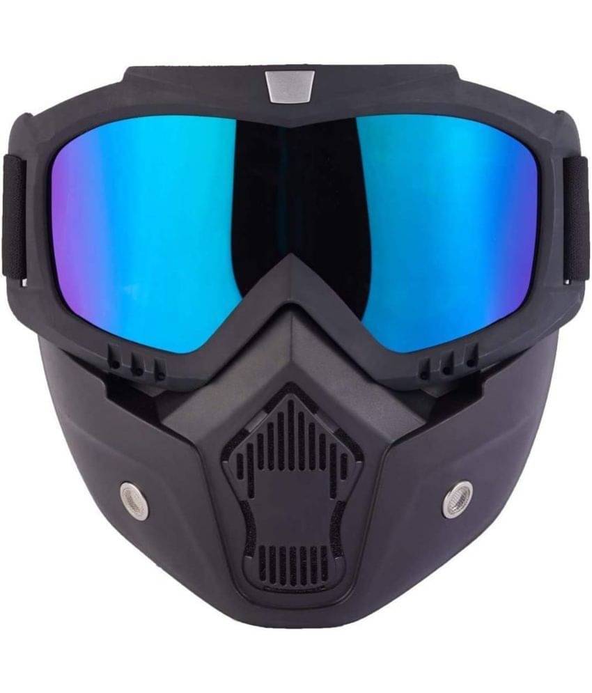     			THRIFTKART UV Protected Blue Riding Goggles ( Pack of 1 )