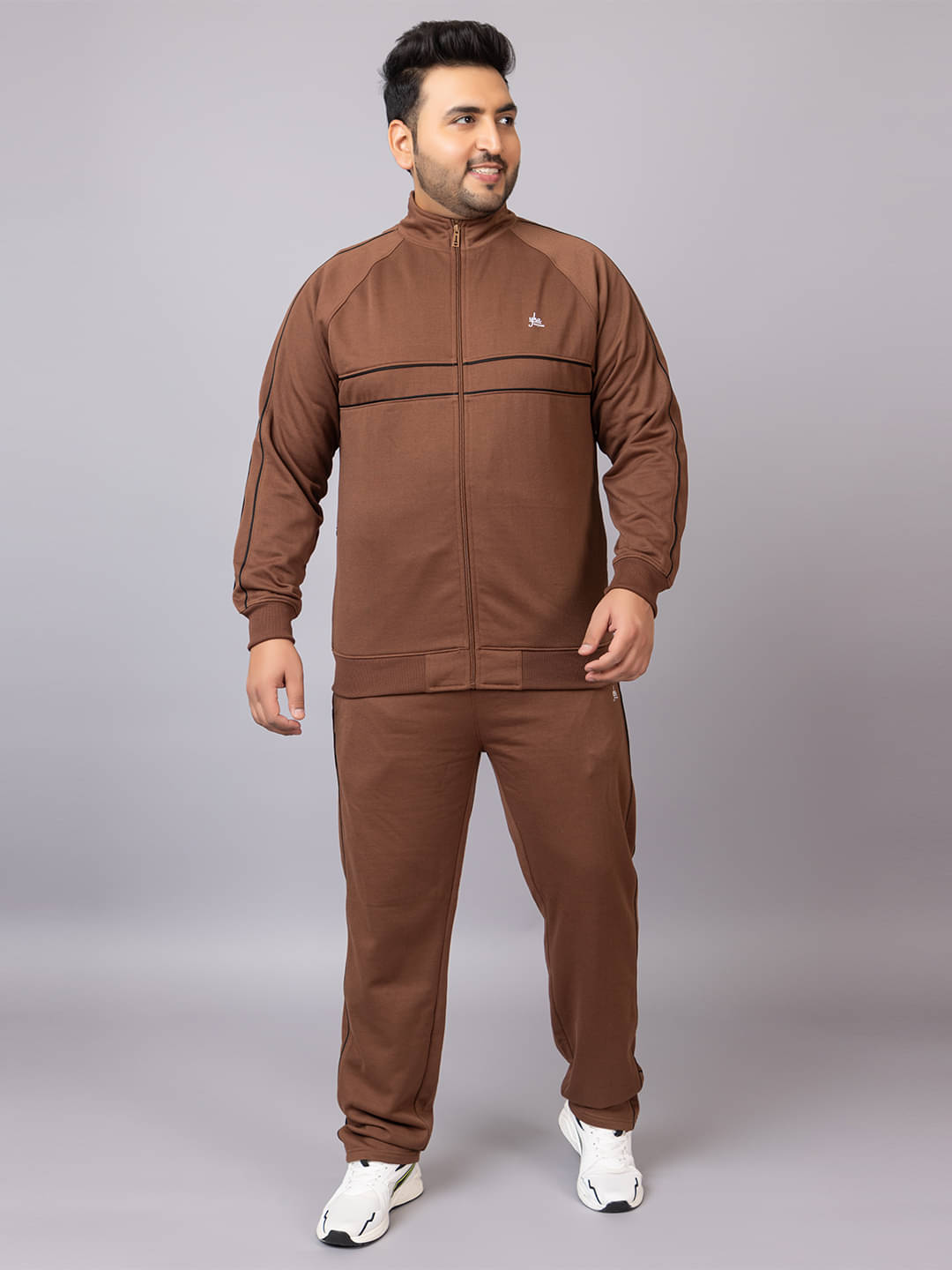 YHA Dirty Brown Fleece Regular Fit Men's Tracksuit ( Pack of 1 ) YHA Dirty Brown Fleece Regular Fit Men's Tracksuit ( Pack of 1 )