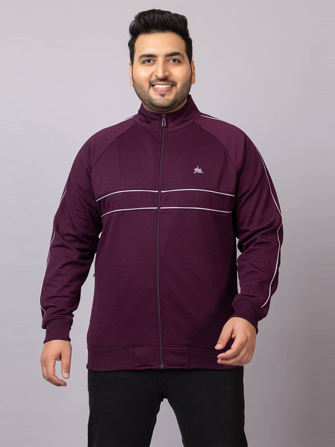 YHA Fleece Men's Casual Jacket - Burgundy ( Pack of 1 ) YHA Fleece Men's Casual Jacket - Burgundy ( Pack of 1 )