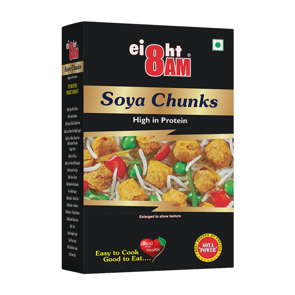 8 AM Soya Chunks (Wadi) 1 kg Pack of 5 8 AM Soya Chunks (Wadi) 1 kg Pack of 5