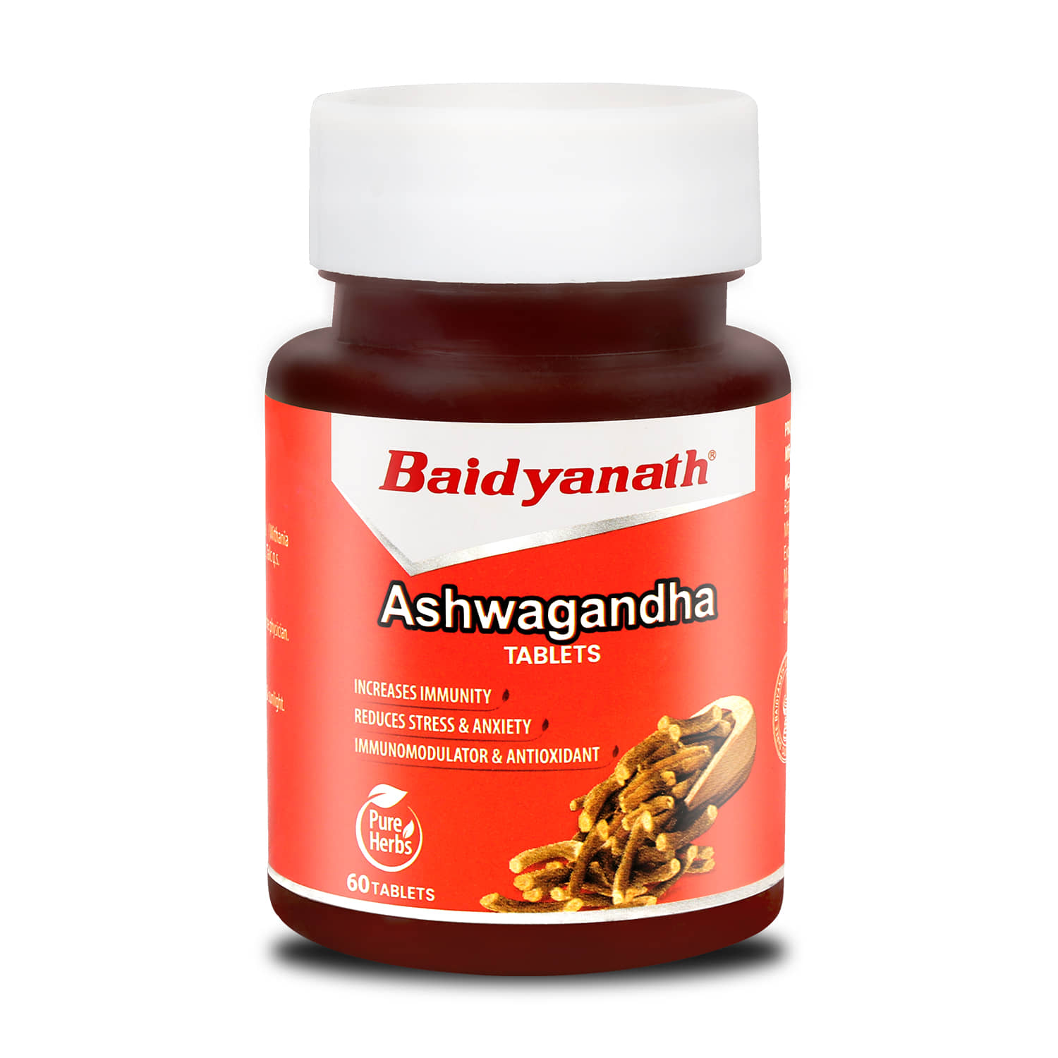 Baidyanath Ashwagandha Tablets- 60 Tab|General Wellness|Helps to handle Stress & Anxiety|