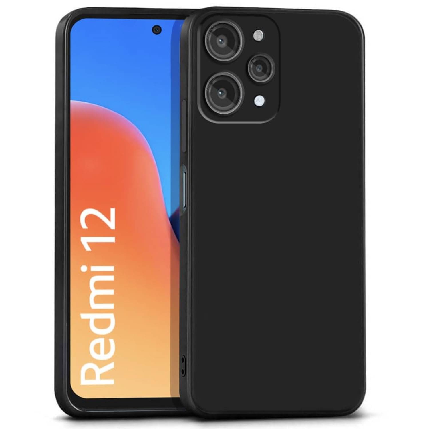    			Case Vault Covers Silicon Soft cases Compatible For Silicon Redmi 12 ( Pack of 1 )