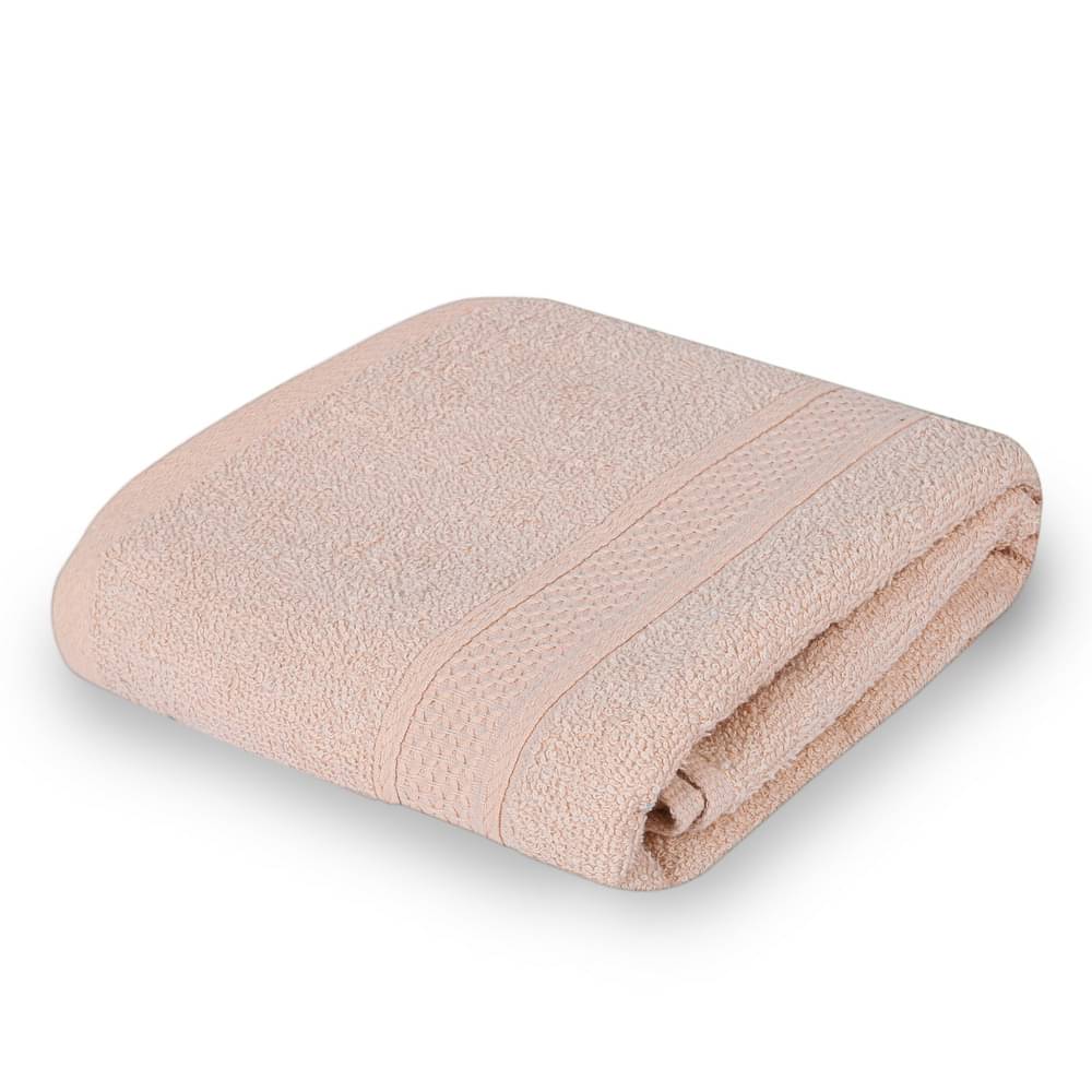    			FEZORA Cotton Solid 500 -GSM Bath Towel ( Pack of 1 ) - Light Pink