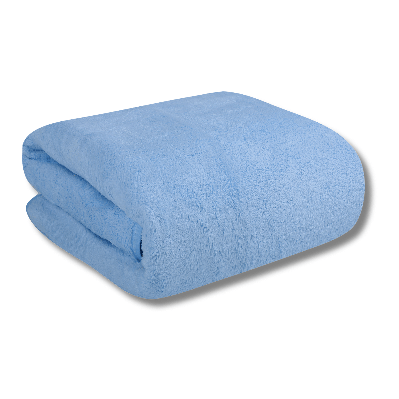     			FEZORA Microfibre Solid 500 -GSM Bath Towel ( Pack of 1 ) - Light Blue