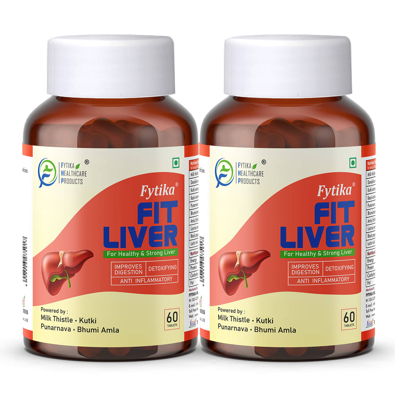     			Fytika Fit Liver (Liver Detox Supplement)- 2x60 Tabs (Pack of 2)