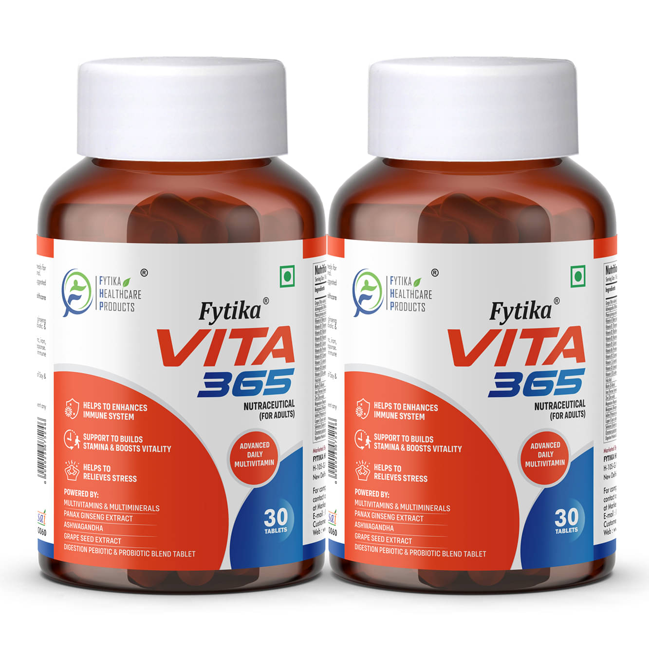     			Fytika Vita 365, 3 in 1 Multivitamin- 2x30 Tabs (Pack of 2)