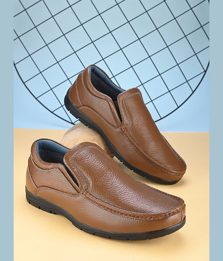 Fashion Victim Brown Men's Slip On Formal Shoes - Formal Shoes | Buy online on ZillyBuy