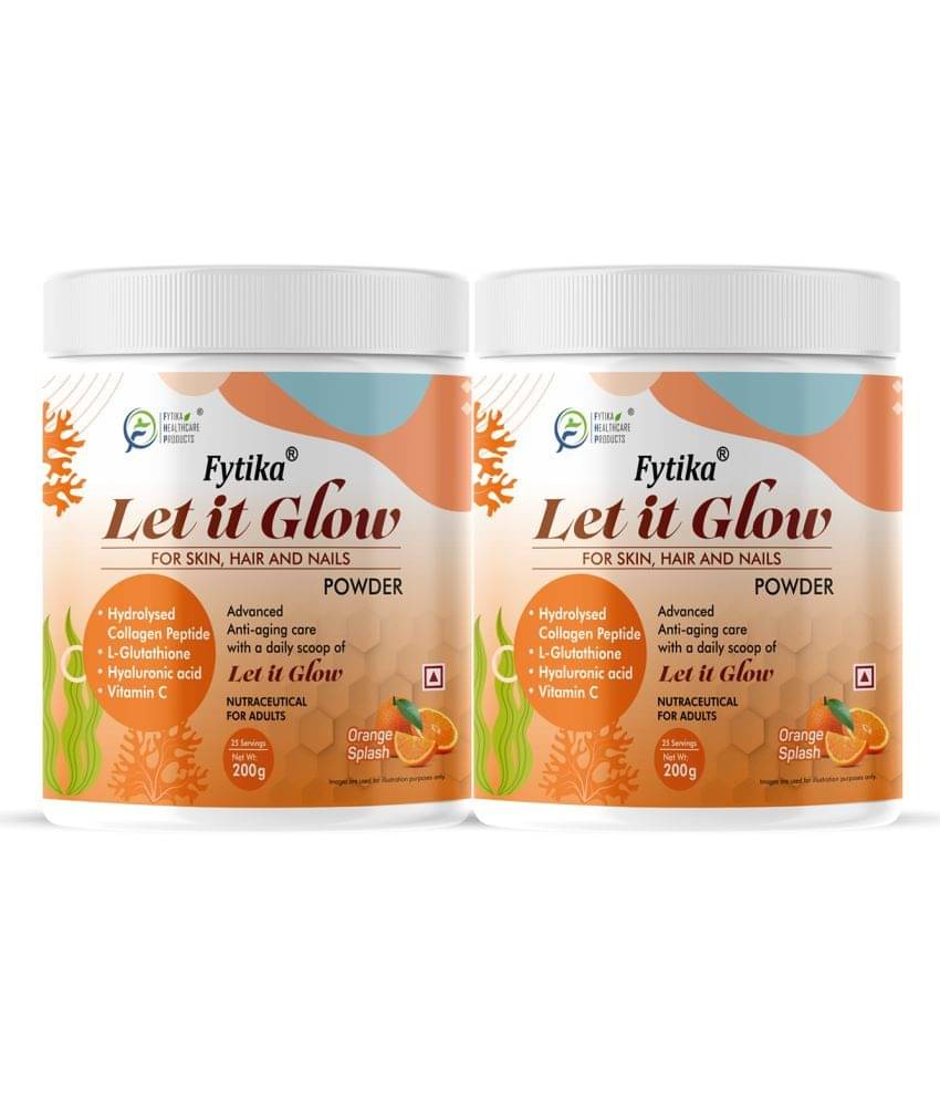     			Fytika Let it Glow Orange Splash, Collagen Powder- 2x200G (Pack of 2)