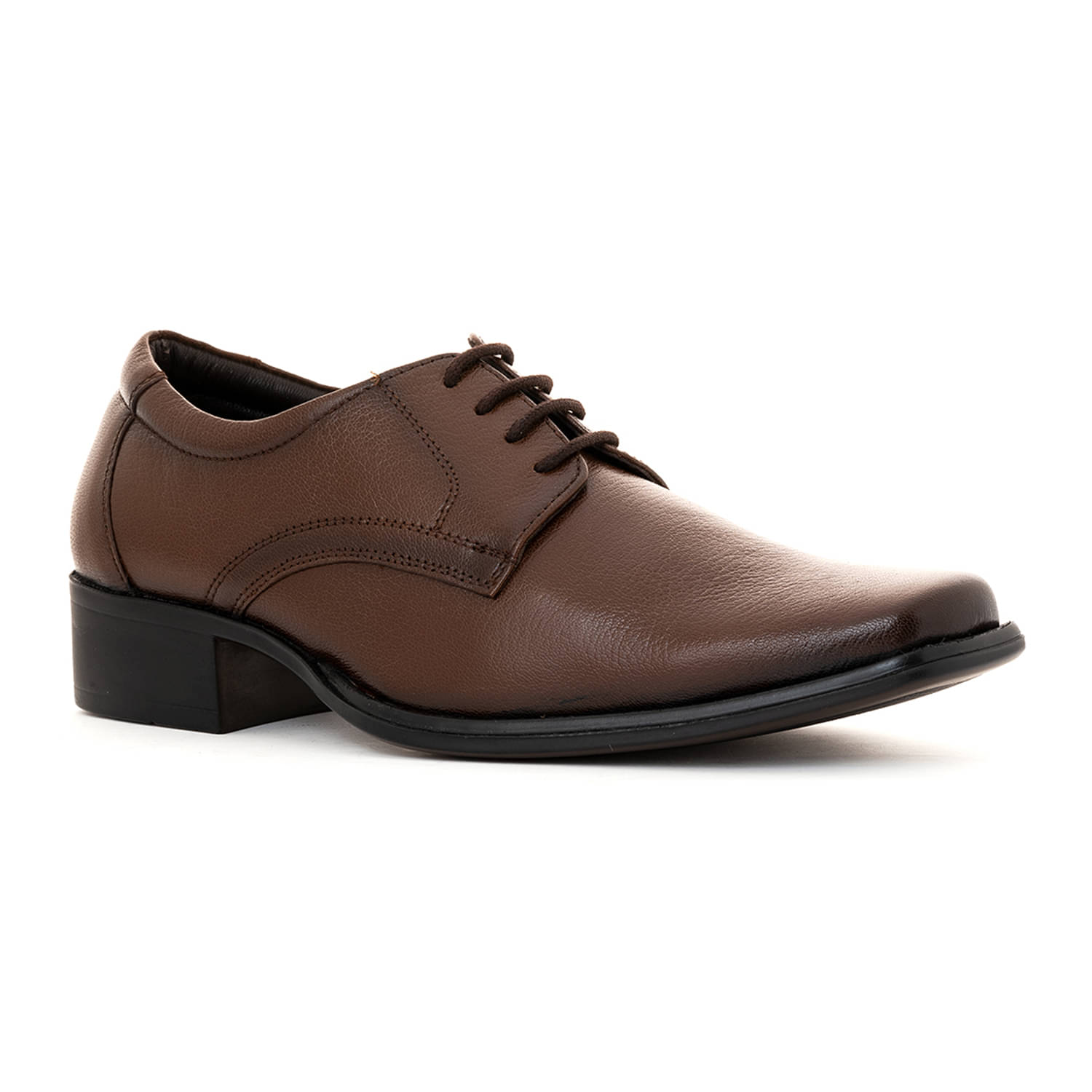     			KHADIM Brown Men's Derby Formal Shoes