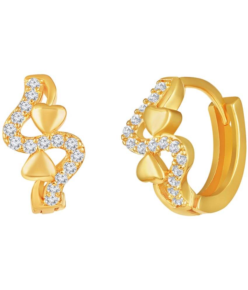     			LUV FASHION Rose Gold Clip-Ons Earrings ( Pack of 1 )