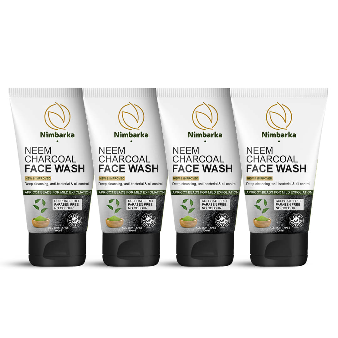     			Nimbarka Neem & Charcoal Facewash, 100Ml(Pack Of 4)