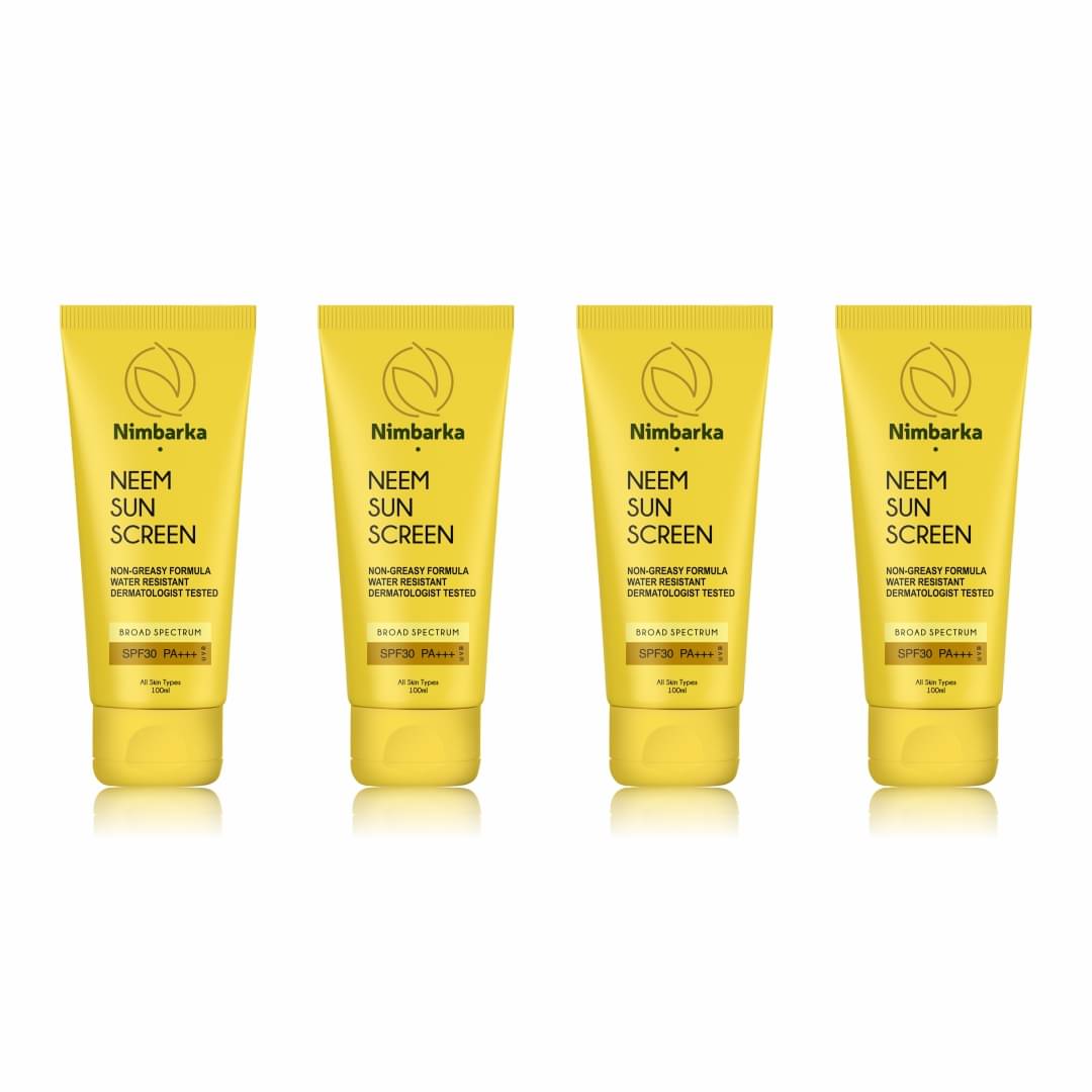     			Nimbarka Sunscreen Cream For All Skin Type ( Pack of 4 )