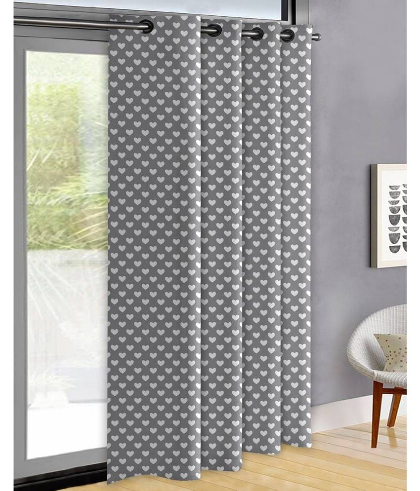 Oasis Hometex Abstract Room Darkening Eyelet Curtain 7 ft ( Pack of 1 ) - Multicolor Oasis Hometex Abstract Room Darkening Eyelet Curtain 7 ft ( Pack of 1 ) - Multicolor