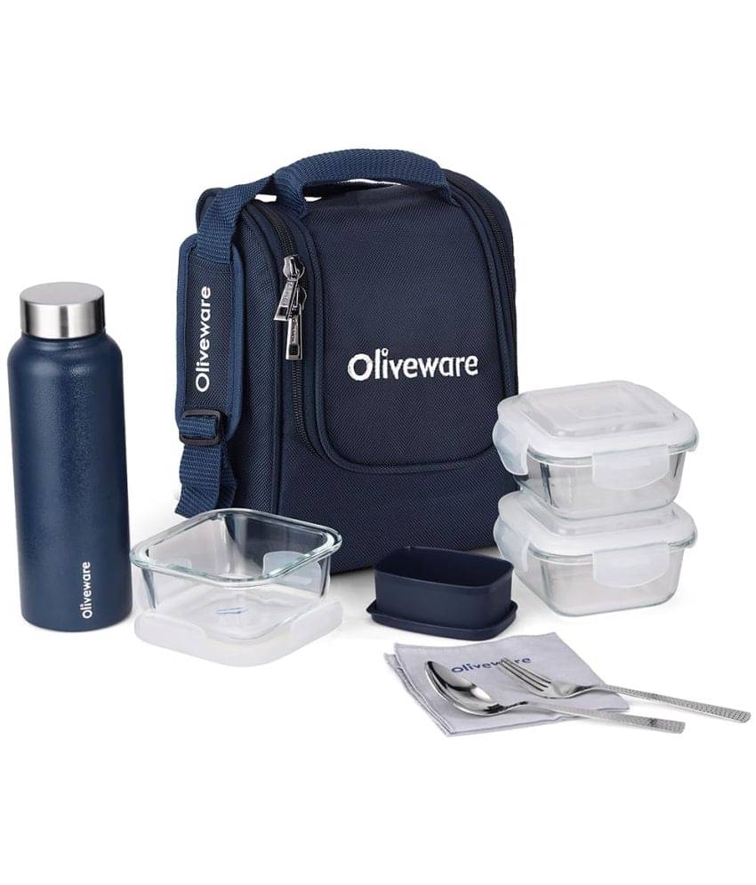     			Oliveware Teso Pro Max Stainless Steel Lunch Box 3 Container (Pack of 1)