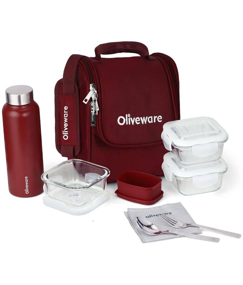 OFFYX Lunch Box Plastic Insulated Lunch Box Container Pack