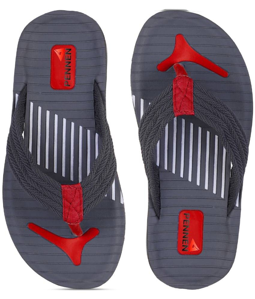     			PENNEN Red Men's Thong Flip Flop