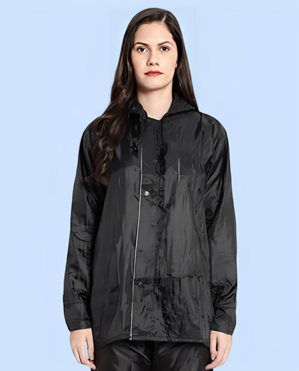 PP Kurtis Long Raincoat - Black     			PP Kurtis Long Raincoat - Black