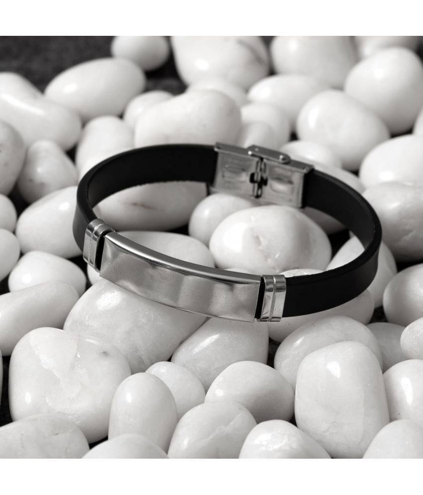     			Thrillz Black Bracelet ( Pack of 1 )