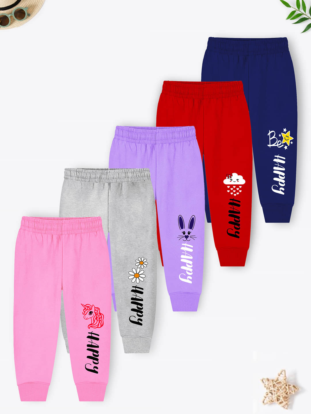     			Trampoline Pack of 5 Girls Cotton Blend Pyjama ( Multicolor1 )