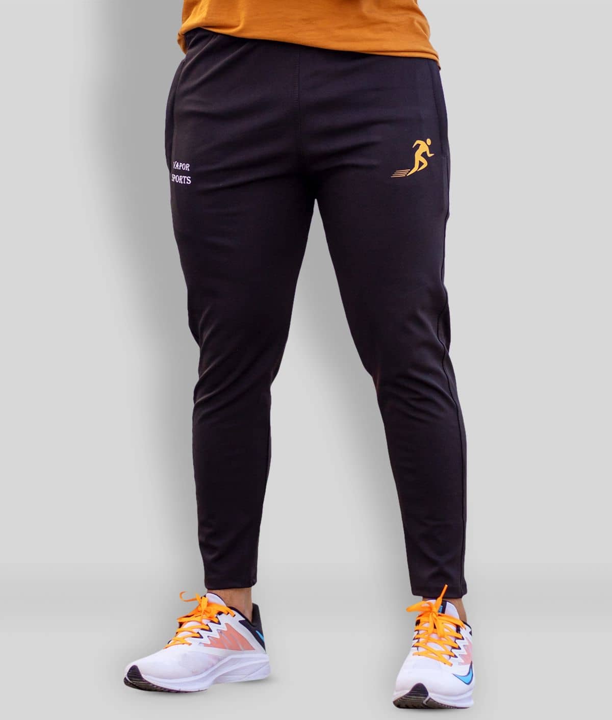 VAPOR SPORTS Black Polyester Men's Trackpants ( Pack of 1 ) - Track Pants | Buy online on ZillyBuy