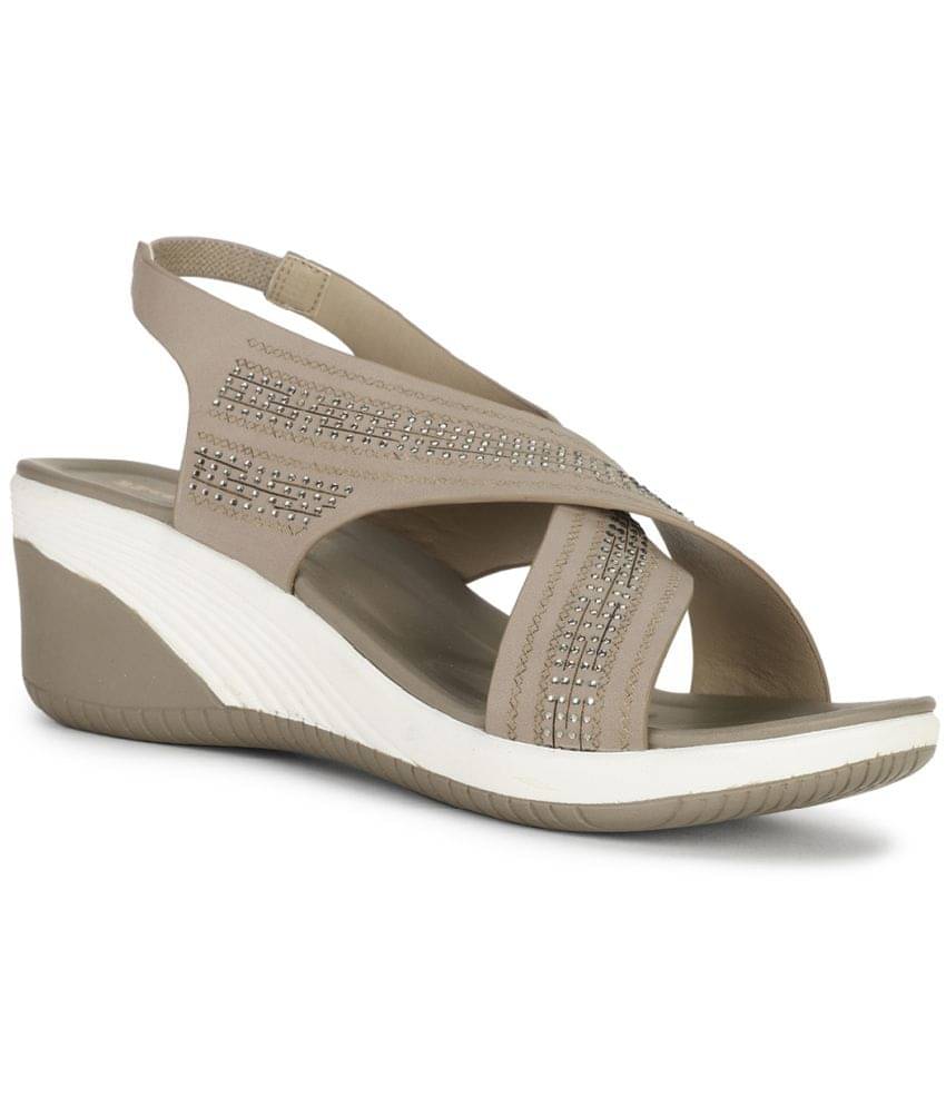     			Bata Beige Women's Sandal Heels