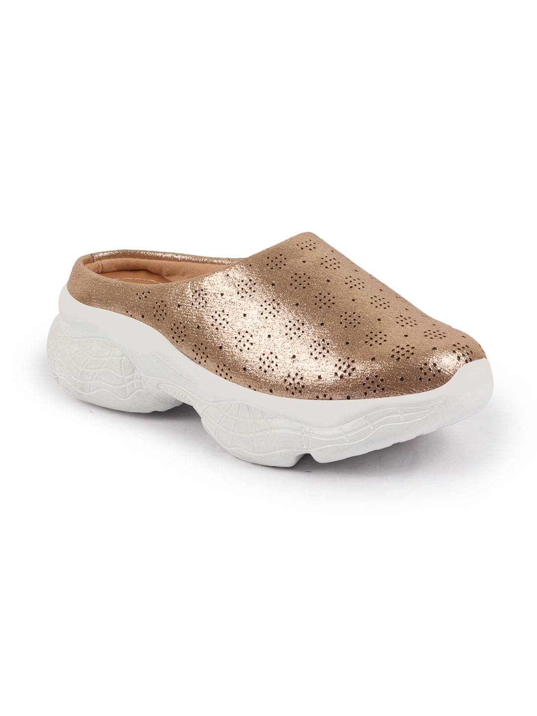 Fausto Gold Women's Mules Shoes     			Fausto Gold Women's Mules Shoes