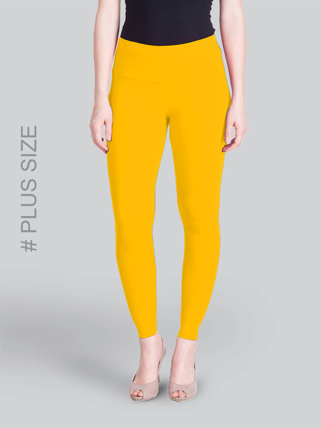     			LYRA - Yellow Cotton Women's Leggings ( Pack of 1 )