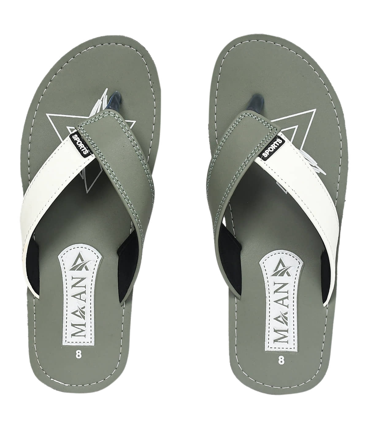 MAAN Green Men's Thong Flip Flop