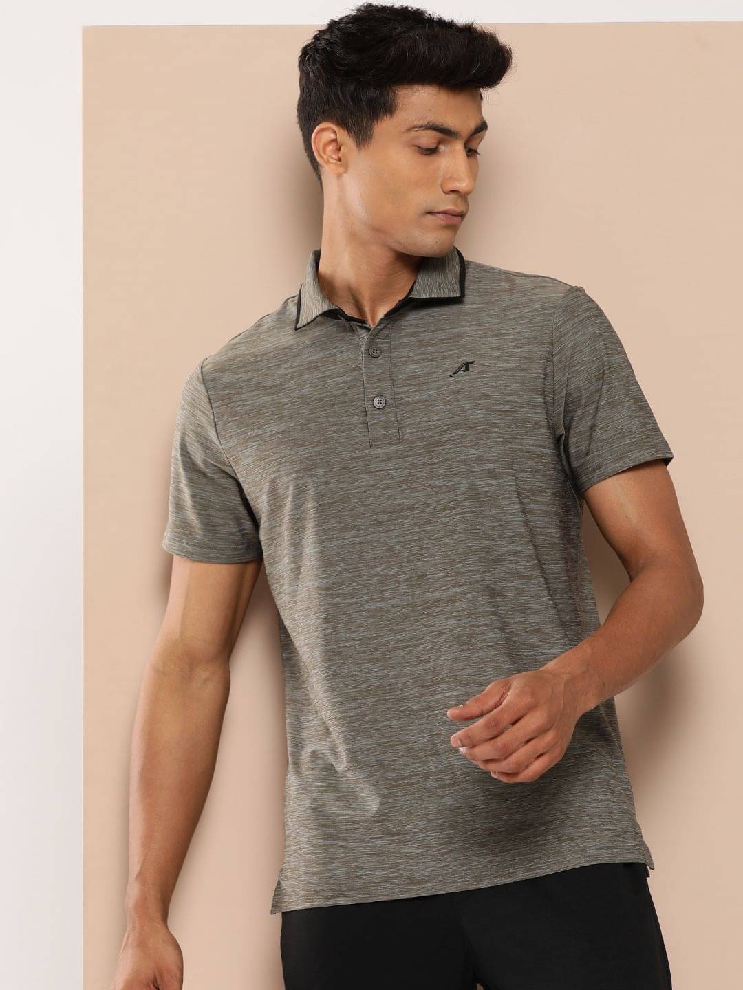     			Alcis Grey Polyester Regular Fit Men's Sports Polo T-Shirt ( Pack of 1 )