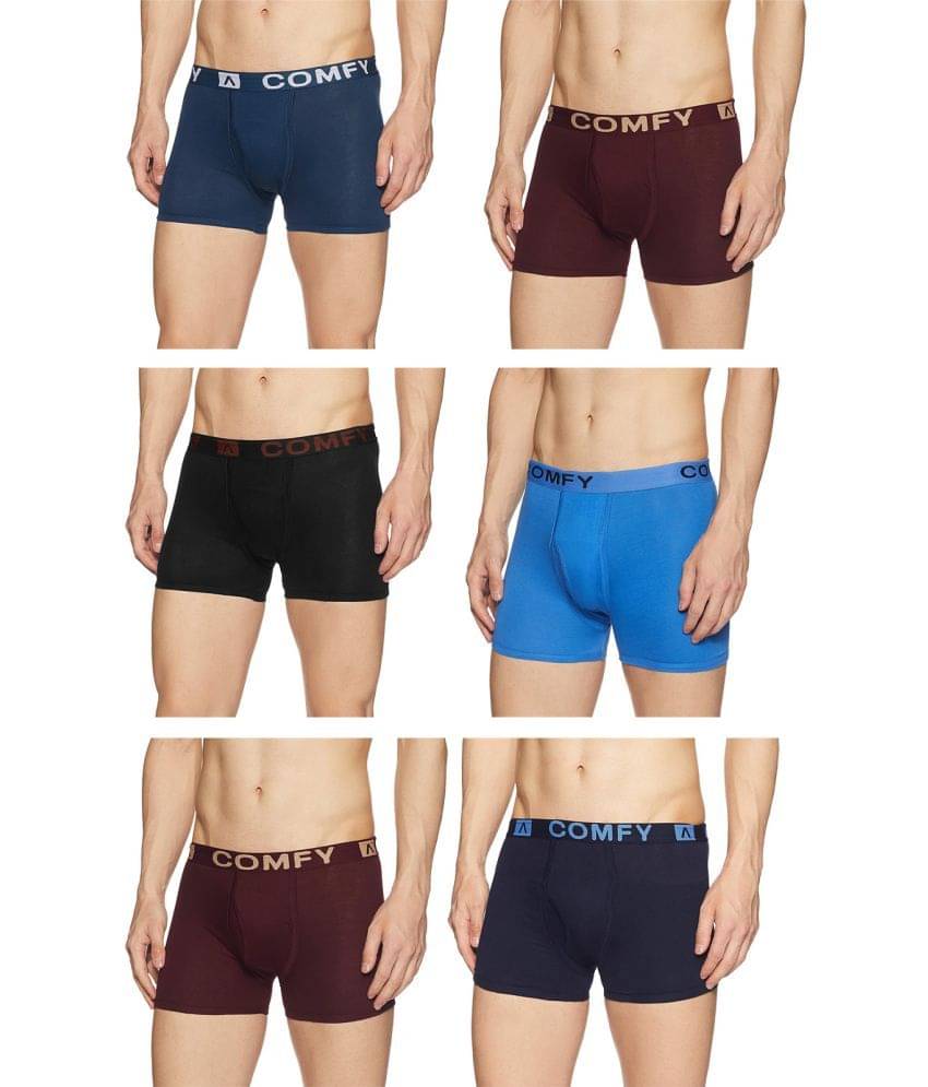     			Amul comfy Multicolor Cotton Men's Trunks ( Pack of 6 )