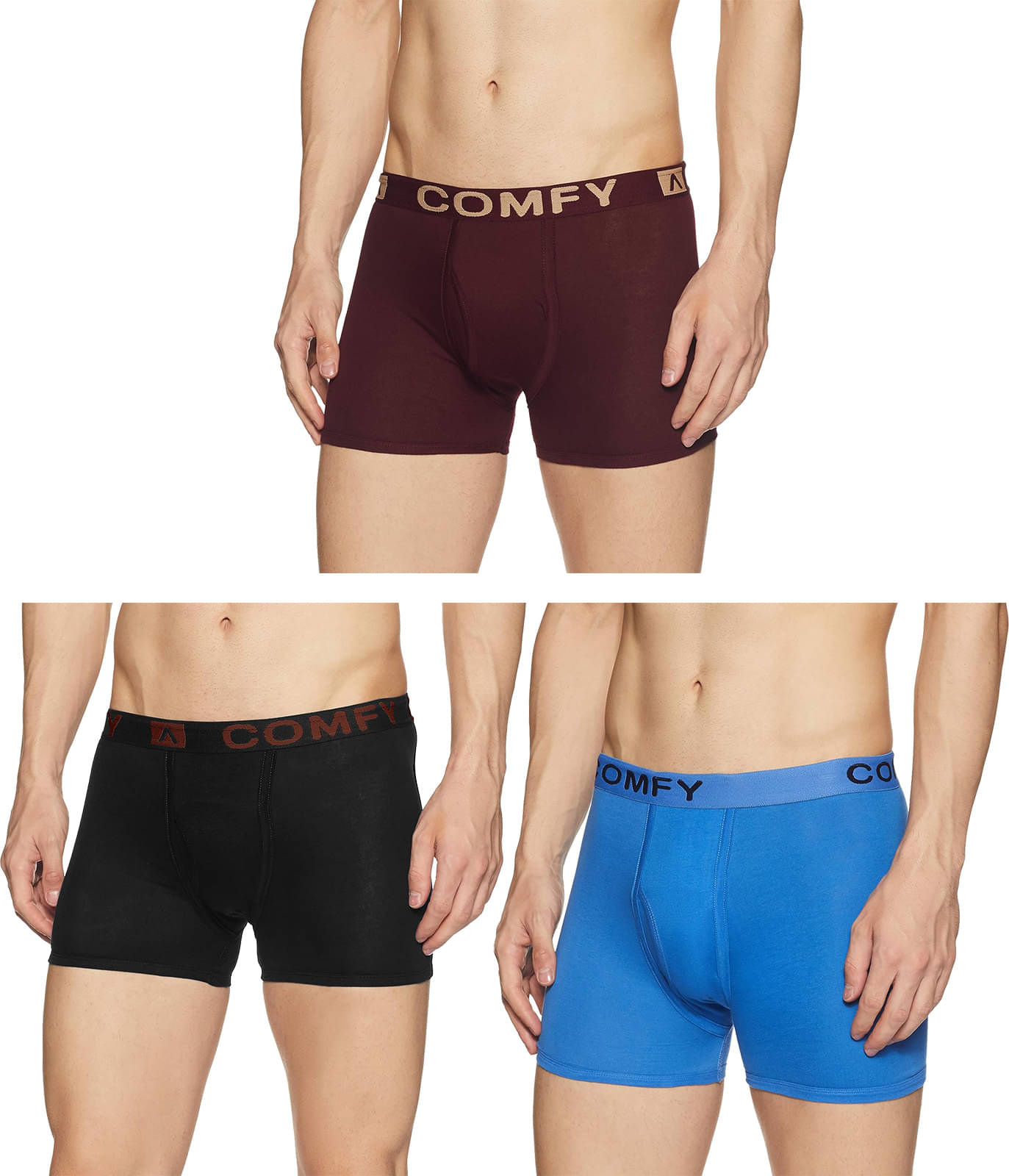     			Amul comfy Multicolor Cotton Men's Trunks ( Pack of 3 )