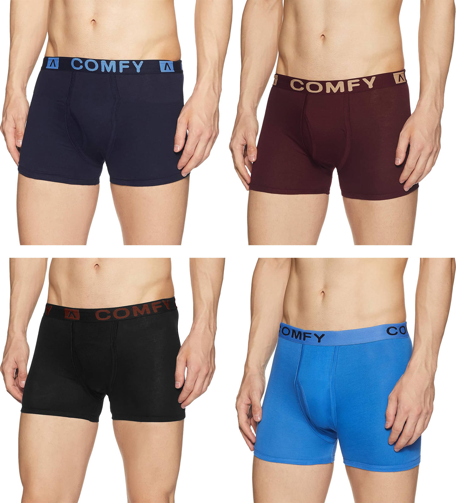     			Amul comfy Multicolor Cotton Men's Trunks ( Pack of 4 )