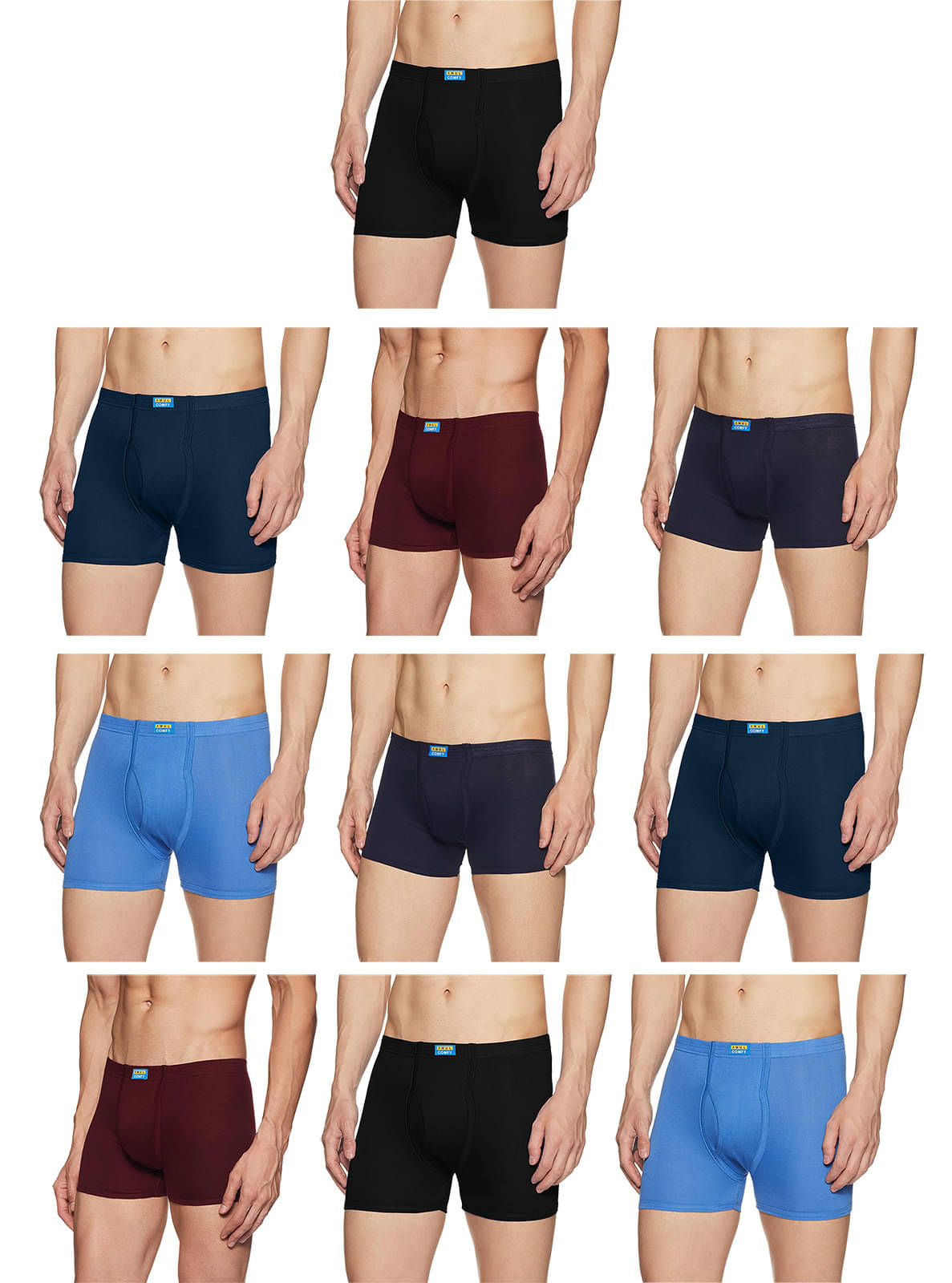     			Amul comfy Multicolor Cotton Men's Trunks ( Pack of 10 )